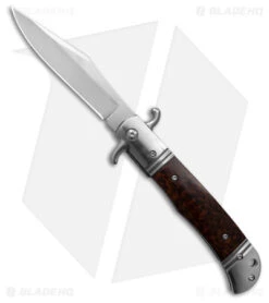 9" CZ Bolster Release Automatic Knife Snakewood (4.12" Satin)