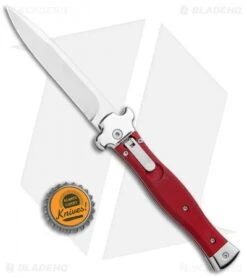 AGA Campolin Zero Italian Leverlock Automatic Knife Red Aluminum (3.75" Tumbled) -Cheap Knives Store AGA Campolin Zero Italian LL Auto Red Aluminum Tumbled BHQ 95350 jr bottlecap