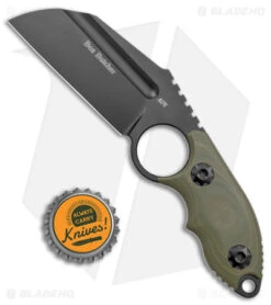 Andre De Villiers Box Butcher Fixed Blade Knife OD Green G-10 (3.75" Black) -Cheap Knives Store Andre de Villiers Box Butcher Fixed Blade OD Green G 10 Black BHQ 144117 jr bottlecap