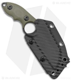 Andre De Villiers Box Butcher Fixed Blade Knife OD Green G-10 (3.75" Black) -Cheap Knives Store Andre de Villiers Box Butcher Fixed Blade OD Green G 10 Black BHQ 144117 jr sheath