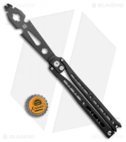 Artisan Cutlery Kinetic-Tool Automatic Butterfly Tool Black Aluminum (4" Black) -Cheap Knives Store Artisan Cutlery Kinetic Tool Auto Butterfly Tool Black Aluminum Black 1831P BK BHQ 107383 jr bottlecap