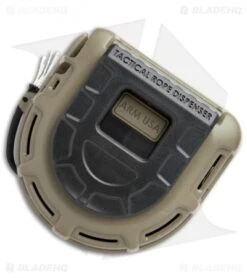 Atwood Tactical Rope Dispenser W/ 50 Ft. Of 550 Black Paracord (Flat Dark Earth) -Cheap Knives Store Atwood Tactical Rope Dispenser 50 ft Black Paracord Flat Dark Earth ARMTRDFDE BHQ 66405 jr back