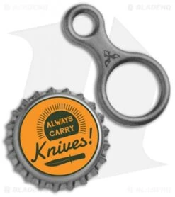 Audacious Concept Titanium Eight OWL Edition Paracord Lanyard Loop (Bead Blast) -Cheap Knives Store Audacious Concept Ti Eight OWL Edition Paracord Lanyard Loop BB BHQ 87394 jr bottlecap