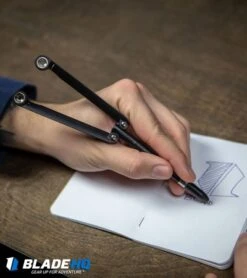 BaliYo By Spyderco Butterfly Pen Flipper USA Made (Red & Black) -Cheap Knives Store BaliYo by Spyderco Pen Butterfly Flipper Black BHQ 4501 kp in hand lifestyle web 4