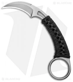 Bastinelli PiKa Picoeur Karambit Fixed Blade Knife Wrapped (1" Stonewash)