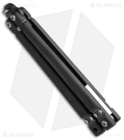 Bear OPS Bear-Song II Butterfly Black G-10 Knife (4.5" Black + Trainer) 35999 -Cheap Knives Store Bear OPS Bear song II Butterfly Black G 10 B 200 SET 35 BHQ 50068 jr side