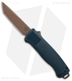 Benchmade Shootout D/A OTF Automatic Knife Crater Blue (3.5" FDE PVD)5370FE-01