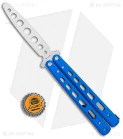 Boker Plus Balisong Trainer Butterfly Knife Blue G-10 (4" Satin) 01BO713 -Cheap Knives Store Boker Plus Balisong Trainer Blue Holes G 10 Satin 01BO713SOI BHQ 99634 jr bottlecap