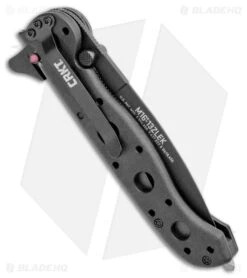 CRKT Carson M16-13ZLEK E.R. Spear Point Flipper Knife Zytel (3.375" Black Serr) -Cheap Knives Store CRKT Carson M16 13ZLEK E.R. SP Zytel Black Serr BHQ 9881 jr side large