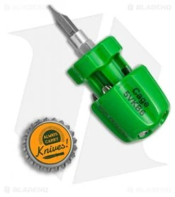 Cage Mighty Multi-Bit Driver (Green) -Cheap Knives Store Cage Mighty multi bit driver green BHQ 68152 er size