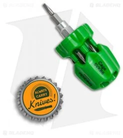 Cage Mini Multi-Bit Driver (Green) -Cheap Knives Store Cage mini multi bit driver green BHQ 68150 er size