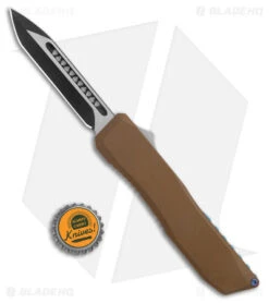 EOS Harpoon OTF Automatic Knife Tanto Bronze Alum/Blue (3.75" Two-Tone) -Cheap Knives Store EOS Harpoon OTF Auto Tanto Bronze Aluminum Blue Black BHQ 176939 jr bottlecap