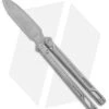EOS Serpent Balisong Butterfly Knife Gray Titanium (4" Stonewash) -Cheap Knives Store EOS SW Serpent Butterfly SW BHQ 111062 jr