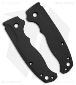 Flytanium Custom Bandwidth Black G-10 Scales For Demko AD 20.5 Knife