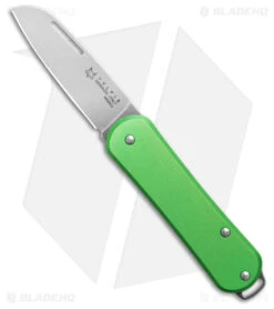 Fox Knives Vulpis Slipjoint Knife Green Alum (1.8" Polish) FX-VP108 OD