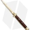 Frank B 11" Italian Stiletto Bayonet Knife Gold Plated Snakewood (5" Gold) -Cheap Knives Store Frank B 11in Italian Stiletto Auto Snakewood Gold Bayo BHQ 85969 jr