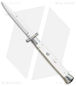 Frank B. 11" Italian White Pearlex Tactical Swinguard (5.75" Satin Bayonet)