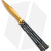 Hom Design Basilisk Elite Balisong Butterfly Knife PVD Ti (4.6" Gold) -Cheap Knives Store Hom Design Basilisk Elite PVD Ti Gold BHQ 78193 er
