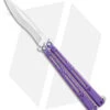 Hom Design I-Basilisk Channel Butterfly Knife Purple Ti Latched (4.5" Satin) -Cheap Knives Store Hom Design I Basilisk Channel Butterfly Purple Ti Latched Satin BHQ 175606 jr