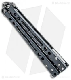 Hom Design PVD Specter Titanium Balisong Butterfly Knife (4.4" Satin) -Cheap Knives Store Hom Design PVD Specter Ti Balisong Butterfly Knife Satin BHQ 25889 jr spine 2