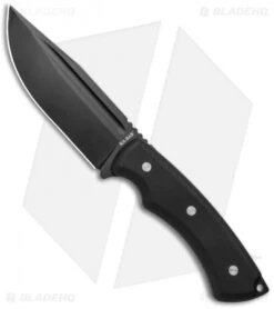 Ka-Bar IFB Drop Point Fixed Blade Knife Black G-10 (4.8" Black) 5350