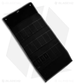 KNAFS BurritoGrande EDC Storage Roll Carry Case - BlackWaxed Canvas -Cheap Knives Store Knafs CO Burrito Grande EDC Storage Roll Carry Case Black Waxed Canvas BHQ 181080 td open large