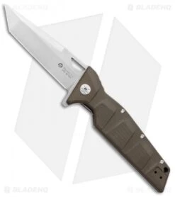 Maserin Artiglio Tanto Knife Steel/Green G10 (3.75" Stonewash) 420G10V