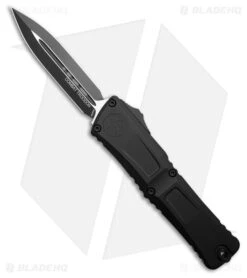 Microtech Combat Troodon D/E Gen III OTF Knife Black Aluminum (4" Black) 1142-1T