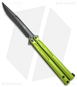 Microtech Tachyon III Balisong Butterfly Lime Green (4.5" Black) 173-1DLCLG