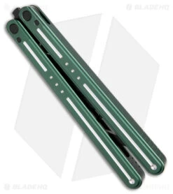 Nabalis The Morse Butterfly Balisong Trainer Green Aluminum (3.75" Steel) -Cheap Knives Store Nabalis The Morse Butterfly Balisong Trainer Green Aluminum Black BHQ 175011 jr side
