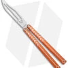 Nabalis + Will Hirsch The Vulp Butterfly Balisong Trainer Orange Al (4.4" BB)
