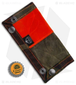 PNW Bushcraft EDC Travel Tray - Camo/Orange Waxed Canvas -Cheap Knives Store PNWBushcraft Camo Orange Waxed Canvas EDC Travel Tray BHQ 176403 jr bottlecap