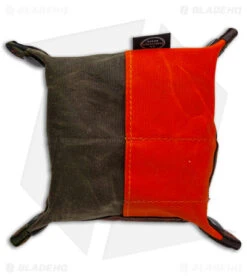PNW Bushcraft EDC Travel Tray - Camo/Orange Waxed Canvas -Cheap Knives Store PNWBushcraft Camo Orange Waxed Canvas EDC Travel Tray BHQ 176403 jr bottom