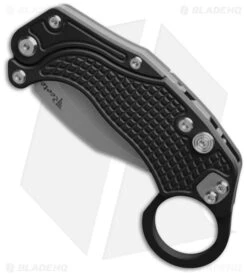Reate Knives Reate EXO-K Gravity Karambit Button Lock Knife Black Aluminum (3.1" Stonewash) -Cheap Knives Store Reate EXO K Gravity Karambit Button Lock Knife Black Aluminum 3in SW BHQ 183933 td spine large