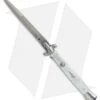 SKM AB 11" Italian Stiletto Automatic Knife White Pearlex (5" Satin Bayonet)