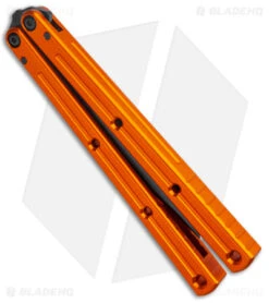 Squid Industries Krake Raken Bowie V2.5 Balisong Knife Orange (4.5" Inked) -Cheap Knives Store Squid Industries Krake Raken Bowie V2.5 Balisong Orange Inked BHQ 178861 jr spine