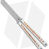 Squid Industries Nautilus Balisong Trainer V2 Winter Orange (4.5" Satin) -Cheap Knives Store Squid Industries Nautilus Balisong Trainer V2 Winter Orange Satin BHQ 176666 jr