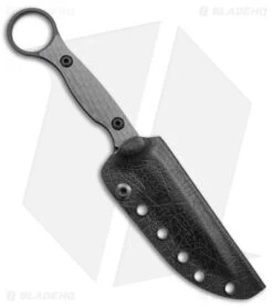 Toor Knives Anaconda Fixed Blade Knife Stealth Gray G-10 (3.75" Black) -Cheap Knives Store Toor Knives Anaconda Fixed Blade Stealth Gray G 10 Black BHQ 145131 jr sheath