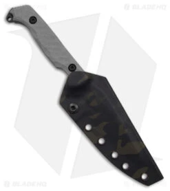 Toor Knives Darter Fixed Blade Knife Vapor Gray G-10 (4.25" Black) -Cheap Knives Store Toor Knives Darter FBK Vapor Gray G10 4in Black BHQ 178798 td sheath