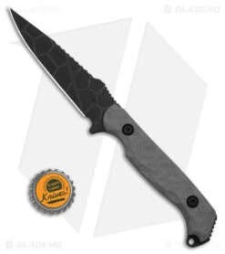 Toor Knives Darter Fixed Blade Knife Vapor Gray G-10 (4.25" Black) -Cheap Knives Store Toor Knives Darter FBK Vapor Gray G10 4in Black BHQ 178798 td size