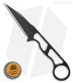 Toor Knives Jank Shank Shadow Black Tactical Fixed Blade Knife (3" CPM-S35VN) -Cheap Knives Store Toor Knives Jank Shank Shadow Black Fixed Blade Knife 3.0 BHQ 123651 LS Bottlecap