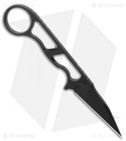 Toor Knives Jank Shank Shadow Black Tactical Fixed Blade Knife (3" CPM-S35VN) -Cheap Knives Store Toor Knives Jank Shank Shadow Black Fixed Blade Knife 3.0 BHQ 123651 LS Spine