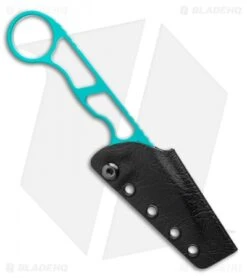 Toor Knives Jank Shank Teal Tactical Fixed Blade Knife (3" CPM-S35VN) -Cheap Knives Store Toor Knives Jank Shank Teal Fixed Blade Knife 3.0 BHQ 123649 LS Sheath