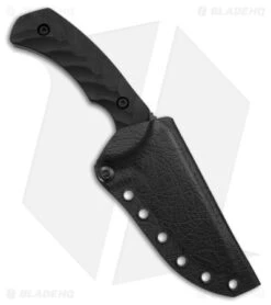 Toor Knives Mullet Fixed Blade Knife Ebony Wood (4" Black) -Cheap Knives Store Toor Knives Mullet FBK Ebony Wood 4in Black BHQ 178790 td sheath 1