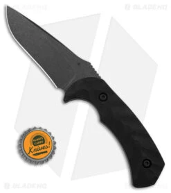 Toor Knives Mullet Fixed Blade Knife Ebony Wood (4" Black) -Cheap Knives Store Toor Knives Mullet FBK Ebony Wood 4in Black BHQ 178790 td size 1