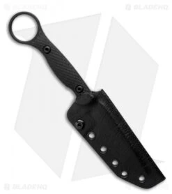 Toor Knives Serpent Tanto Fixed Blade Knife Shadow Black G-10 (3.9" Black) -Cheap Knives Store Toor Knives Serpent Shadow Black Fixed Blade Knife Black G10 3.75 BHQ 123641 LS Sheath