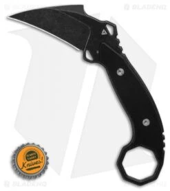 TuyaKnife Aswang Karambit Fixed Blade Knife Black G-10 (2.5" Black SW) -Cheap Knives Store Tuya Knife Aswang Fixed Blade Knife Satin D2 BHQ 125876 LS Bottlecap