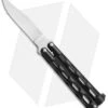 Bear & Son 113B Small Butterfly Balisong Knife Black Textured (3.3" Satin) -Cheap Knives Store bear and son 113b 4 inch black butterfly side 1 bhq 0367 jr open