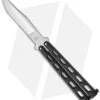 Bear & Son 114B Large Butterfly Knife Black (4" Satin) -Cheap Knives Store bear cutlery 5 black butterfly 114b BHQ 0364 jr
